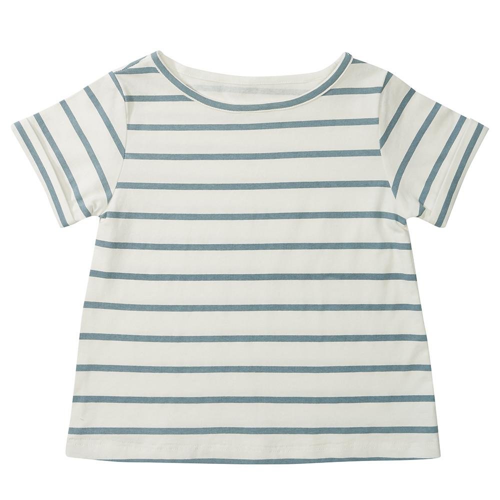 Blue Stripe Summer T-Shirt - Tops & Tees - ELLIE