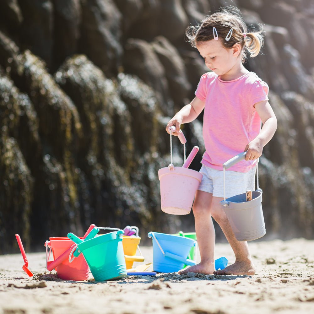 Blush Pink Silicone Bucket, Flyer and Spade Set - ELLIE