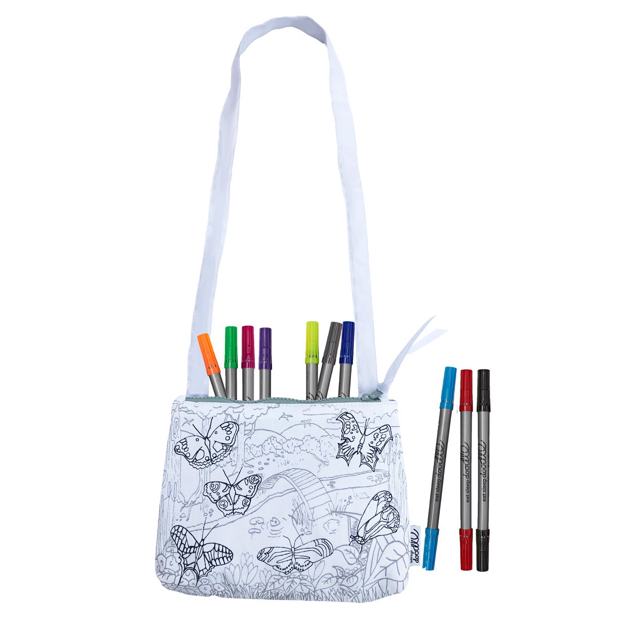 Butterfly Crossbody Bag - Colour in & Learn - Educational Colouring Gifts - ELLIE