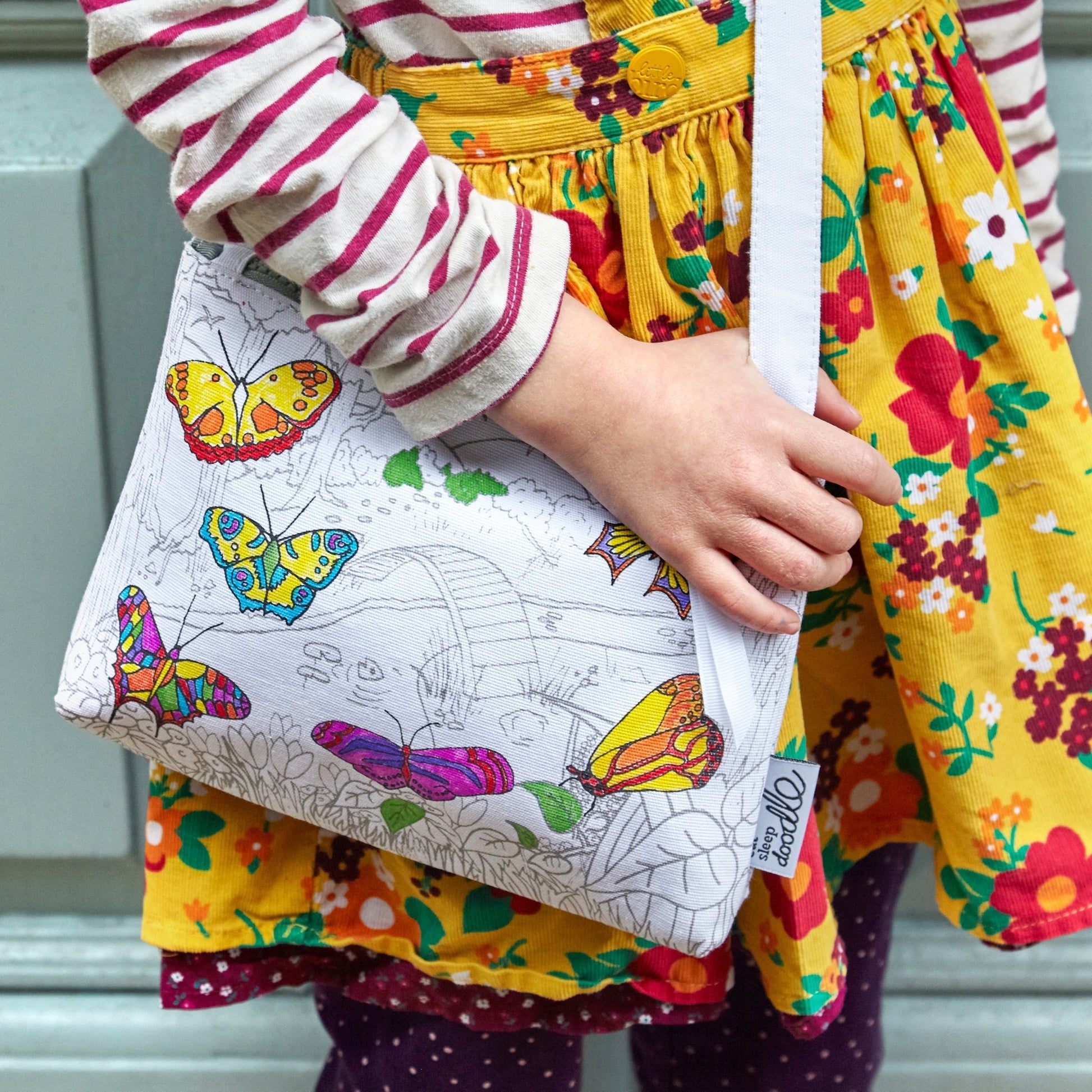 Butterfly Crossbody Bag - Colour in & Learn - Educational Colouring Gifts - ELLIE