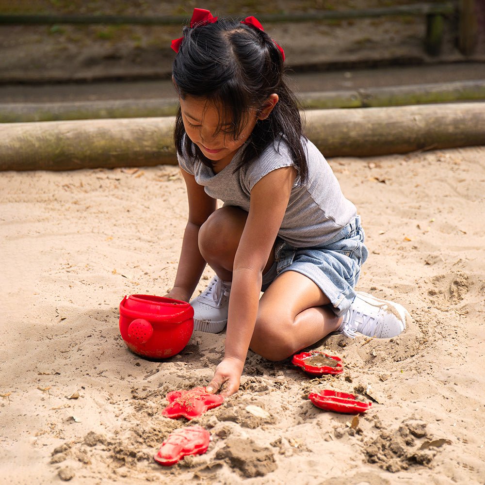 Cherry Red Silicone Beach Toys Bundle (5 Pieces) - ELLIE