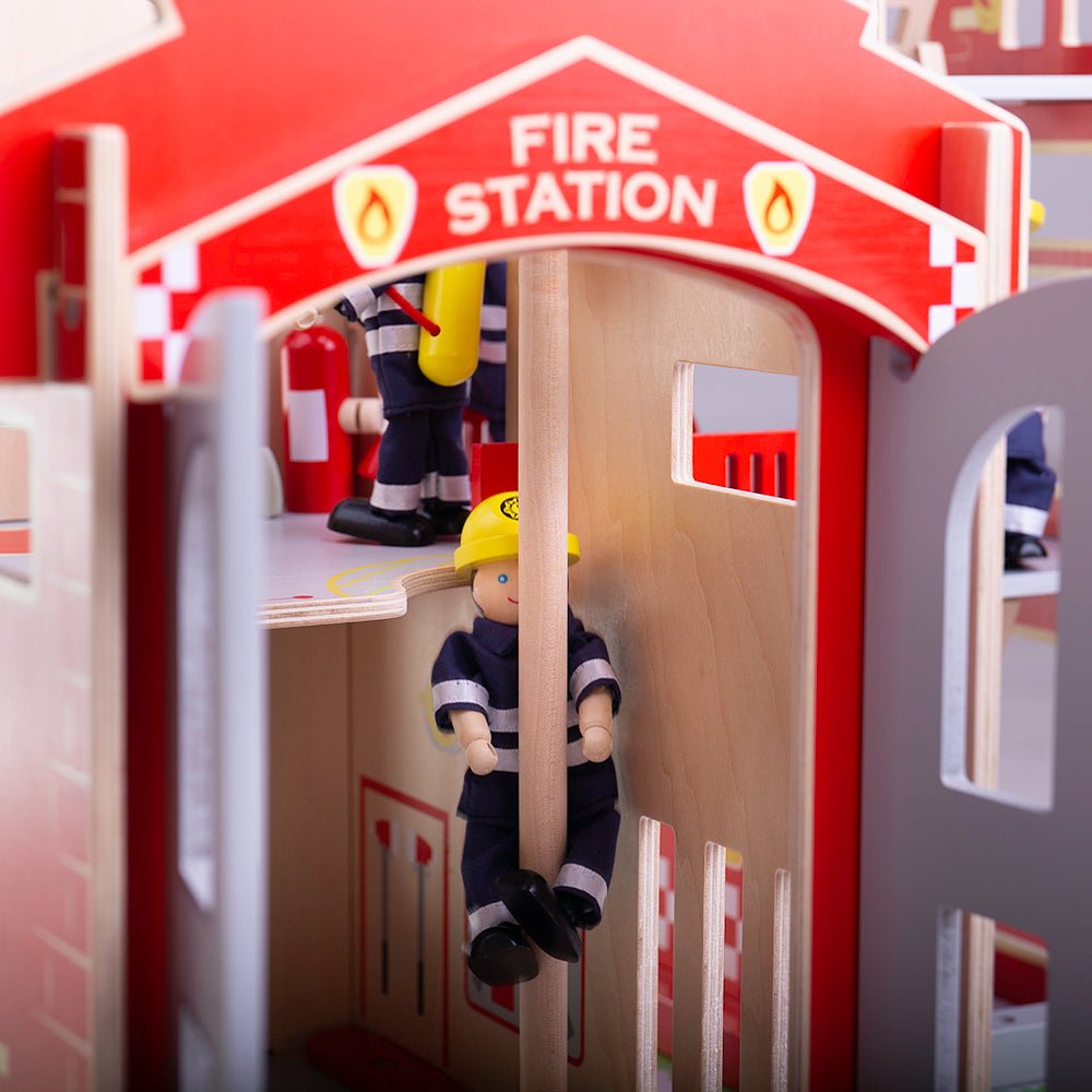 City Fire Station Toy Playset - ELLIE