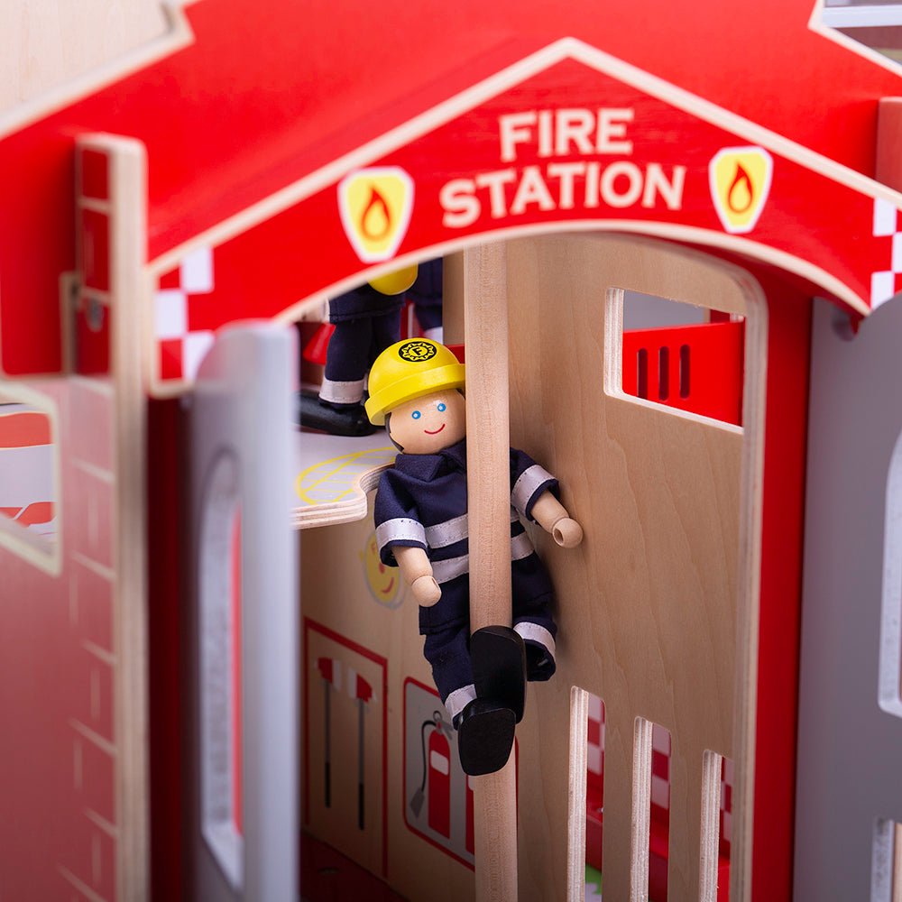 City Fire Station Toy Playset - ELLIE