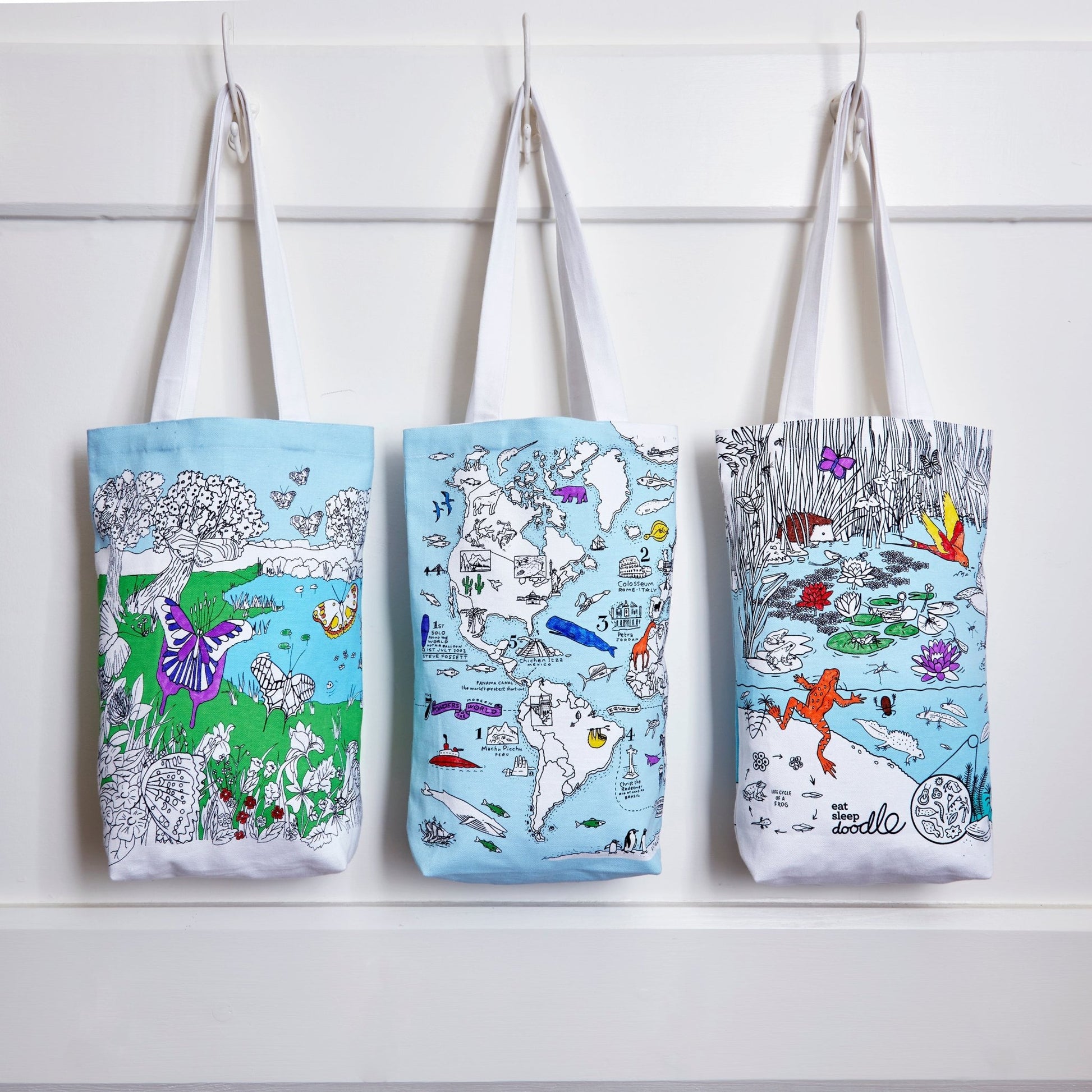 Colour & Carry Butterfly Tote Bag - Educational Colouring Gifts - ELLIE