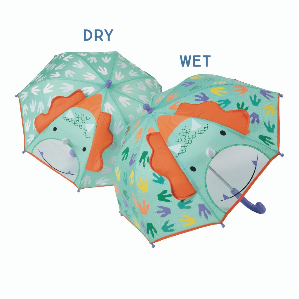 Colour Changing 3D Umbrella - Dinosaur - 3D Magic Umbrellas - ELLIE