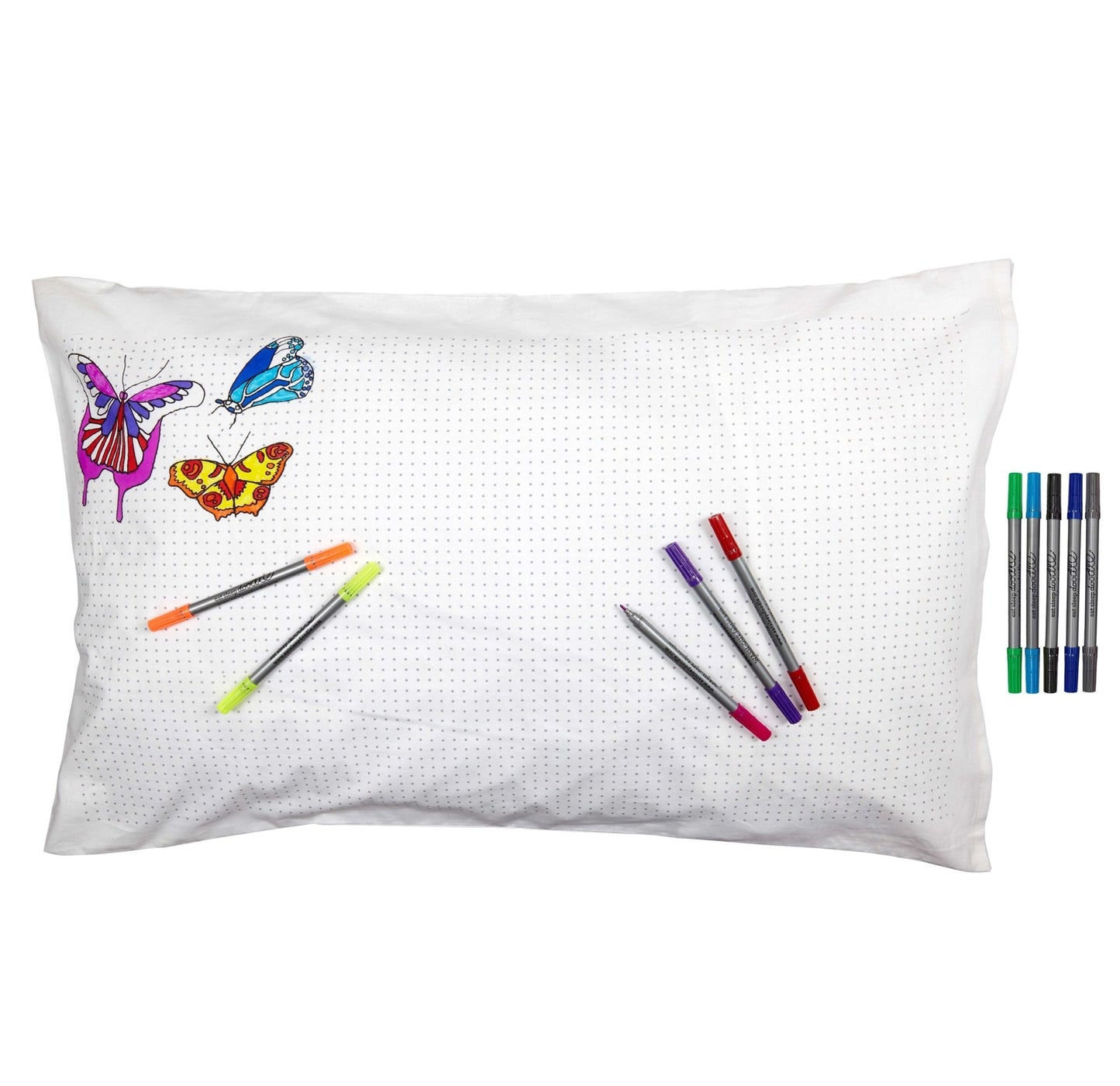 Colour Your Own Butterfly Pillowcase - Educational Colouring Gifts - ELLIE