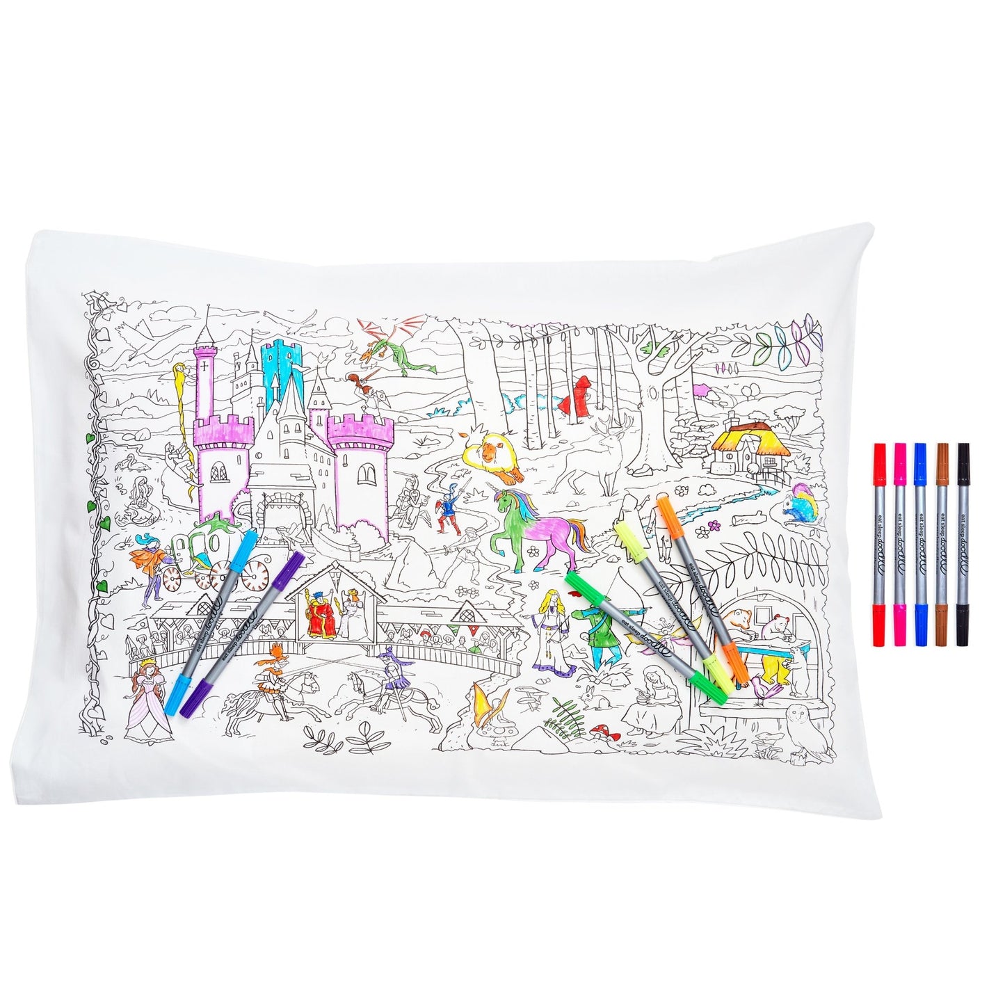 Colour Your Own Fairytale Pillowcase - Educational Colouring Gifts - ELLIE