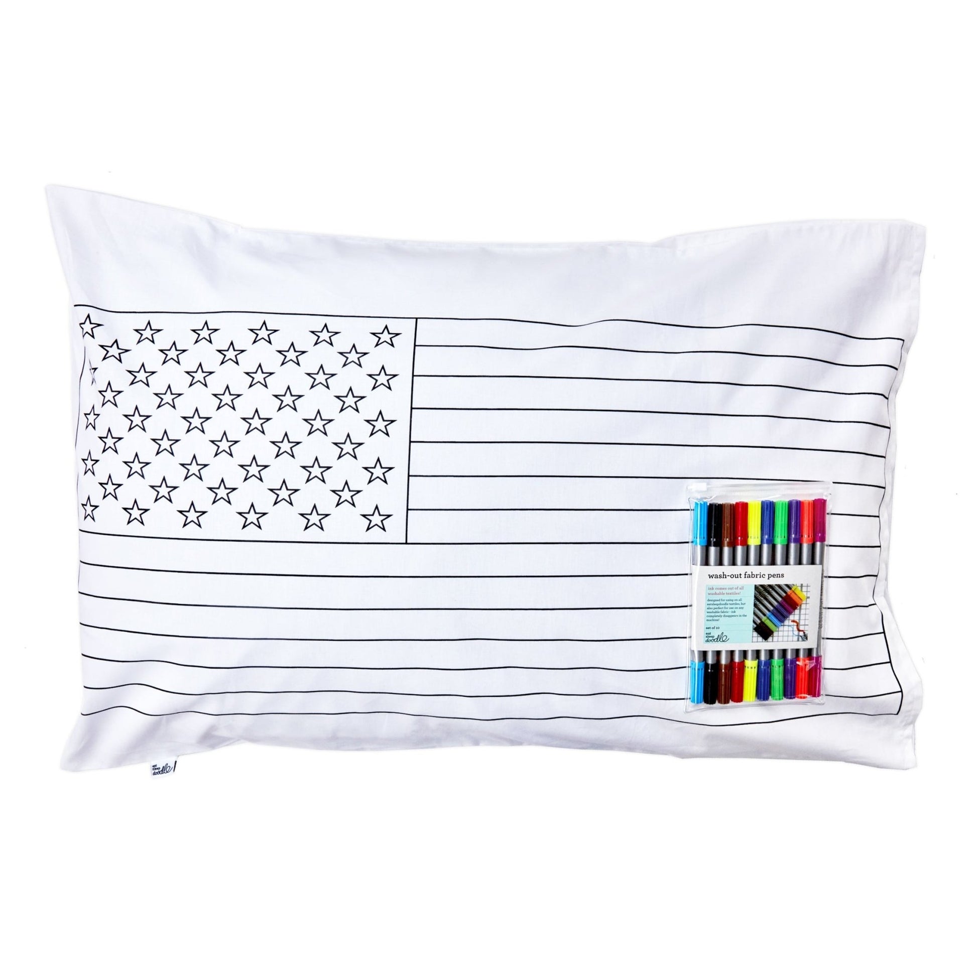 Colour Your Own US Map Pillowcase - Educational Colouring Gifts - ELLIE