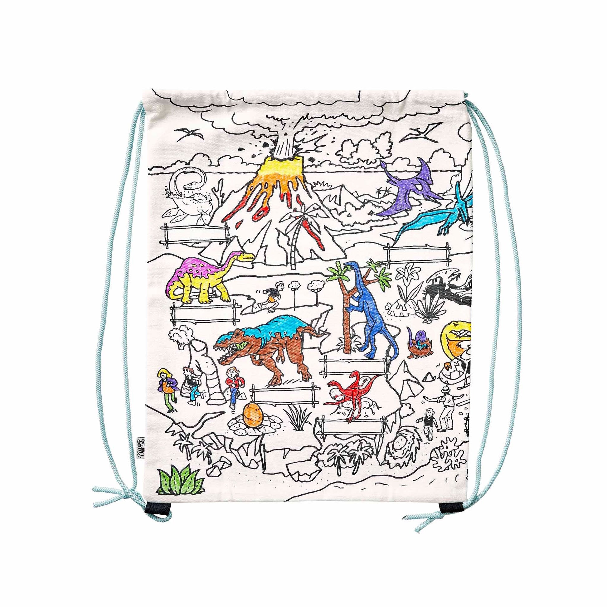 Dinosaur Backpack - Colour in & Learn - Educational Colouring Gifts - ELLIE