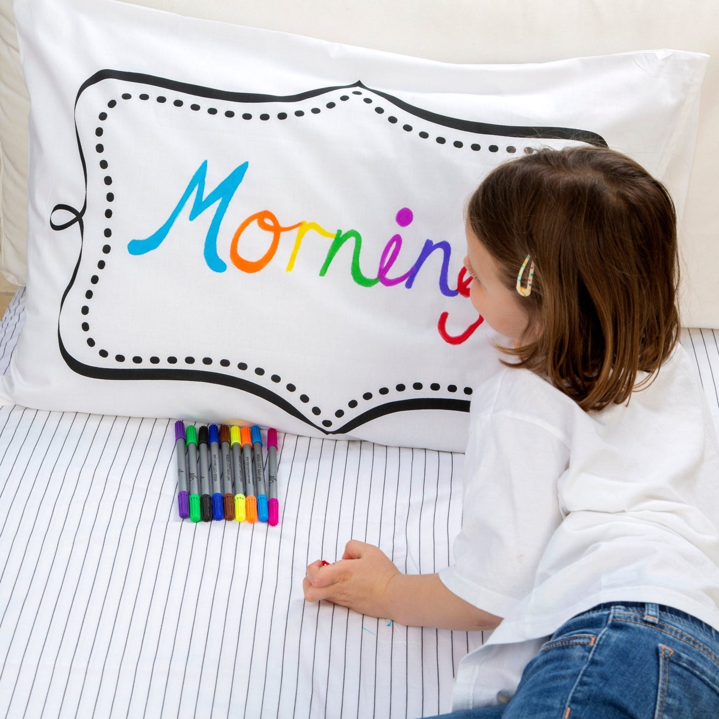 Doodle Notebook Pillowcase - Colour & Design - Educational Colouring Gifts - ELLIE