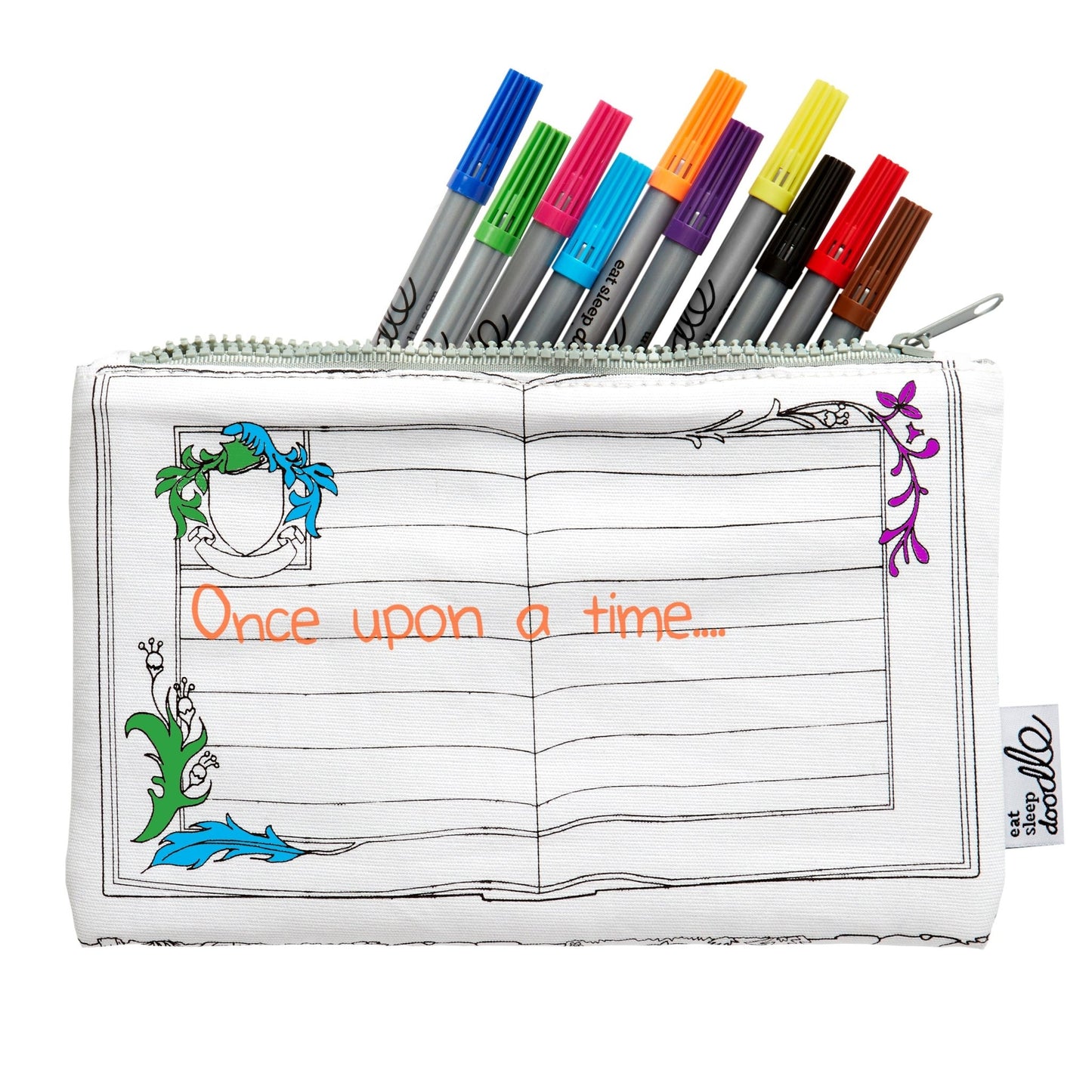 Fairytale & Legends Pencil Case - Colour in & Learn - Educational Colouring Gifts - ELLIE