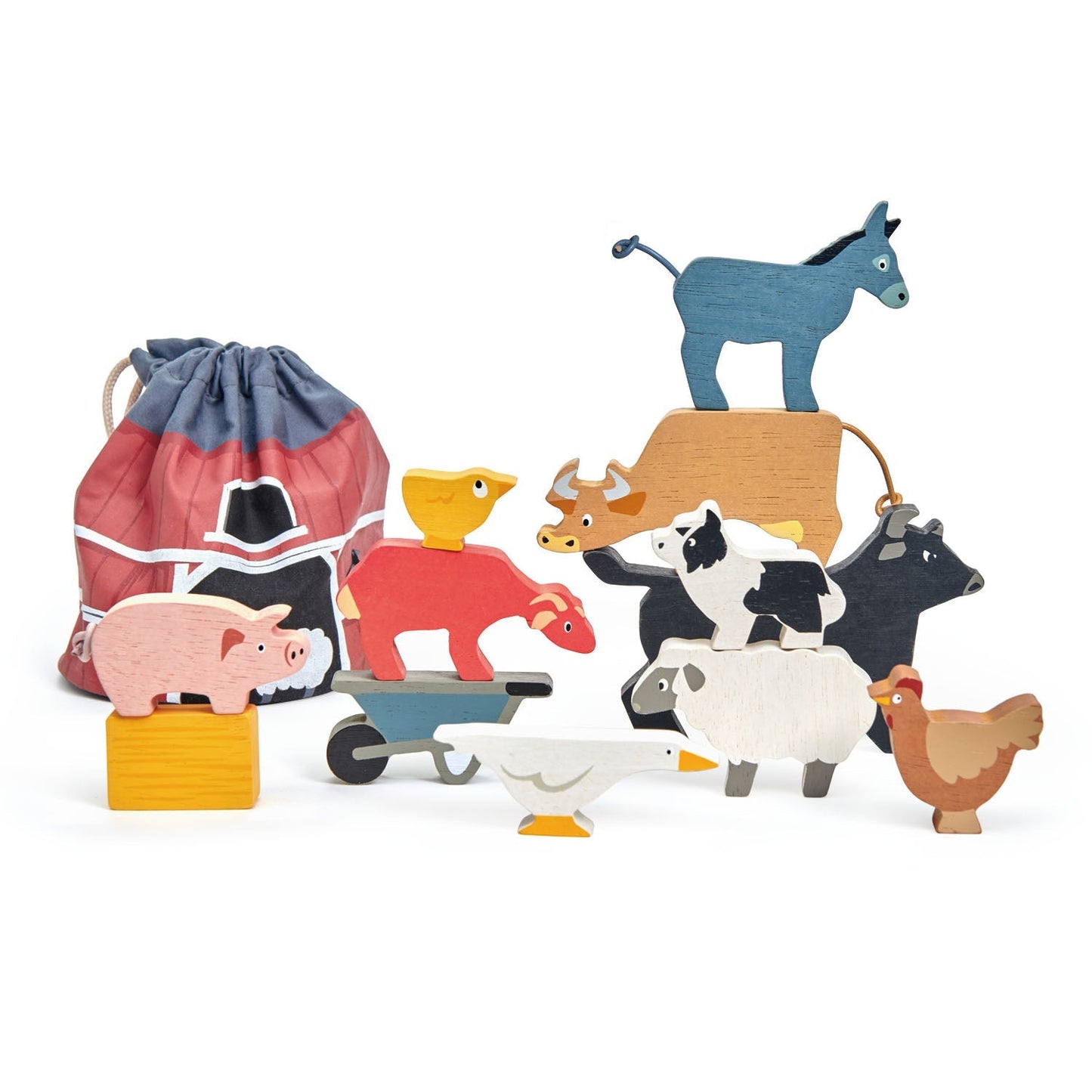 Farmyard Stacker & Farmyard Book Bundle - Rag Books - ELLIE