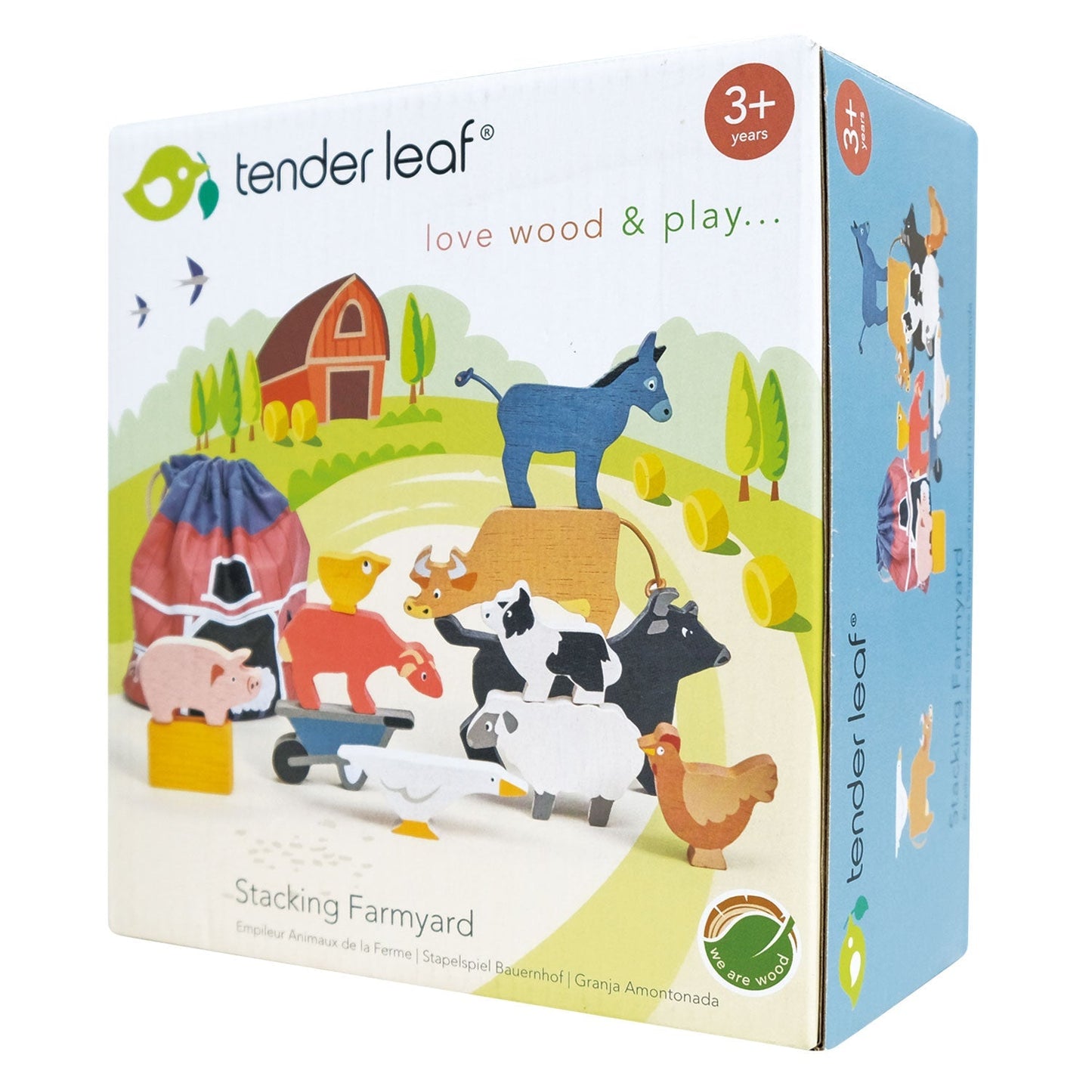 Farmyard Stacker & Farmyard Book Bundle - Rag Books - ELLIE