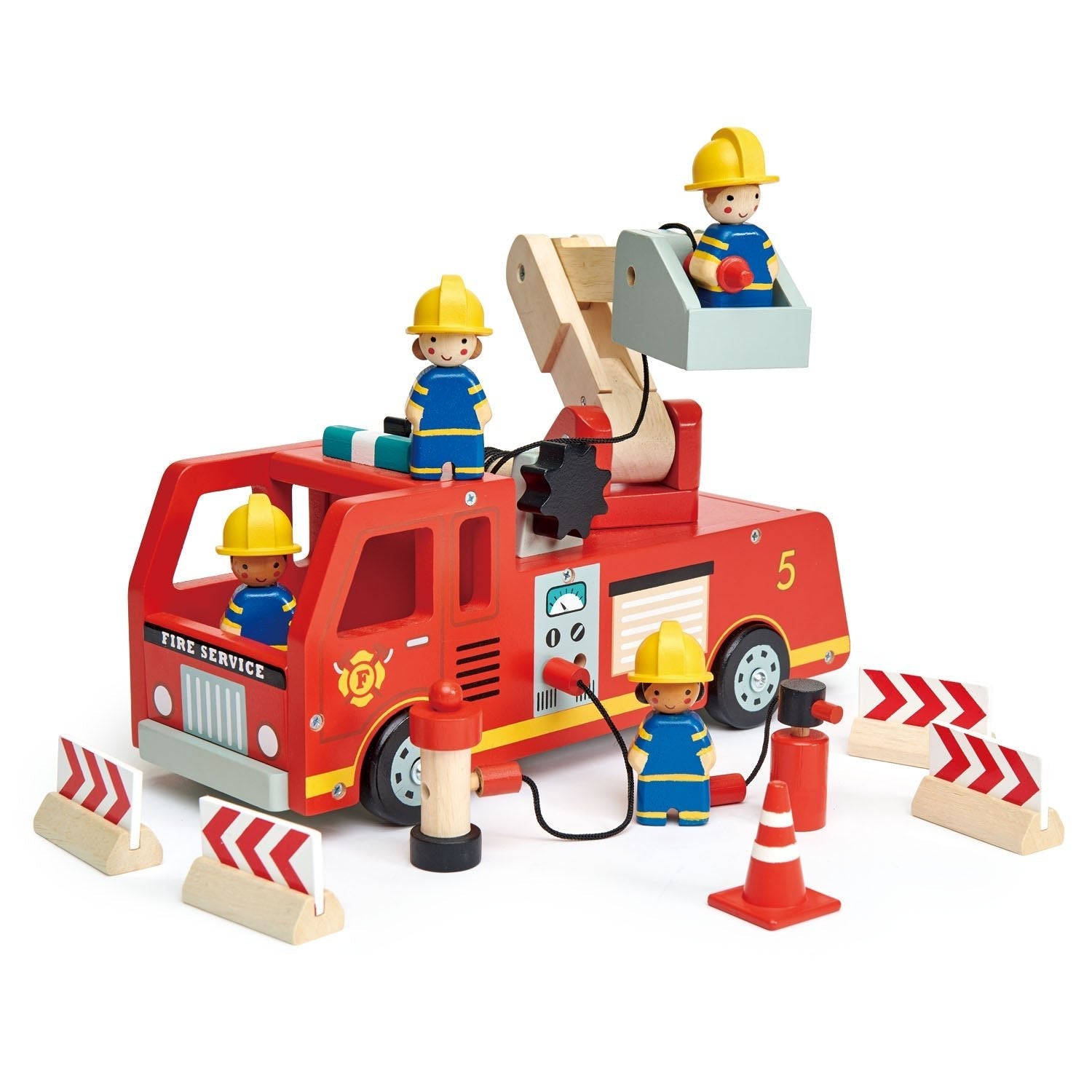 Fire Engine - Wooden transport - ELLIE