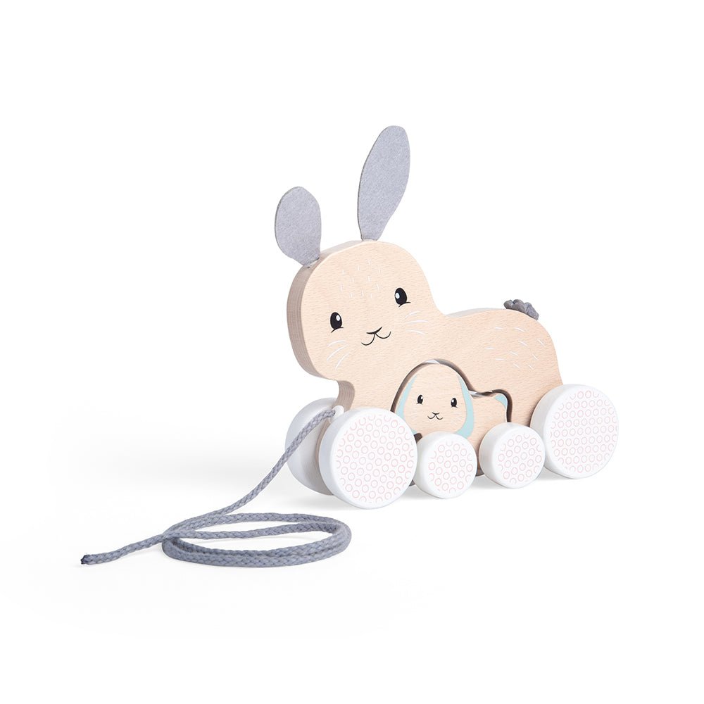 FSC Pull Along Bunny & Baby - ELLIE