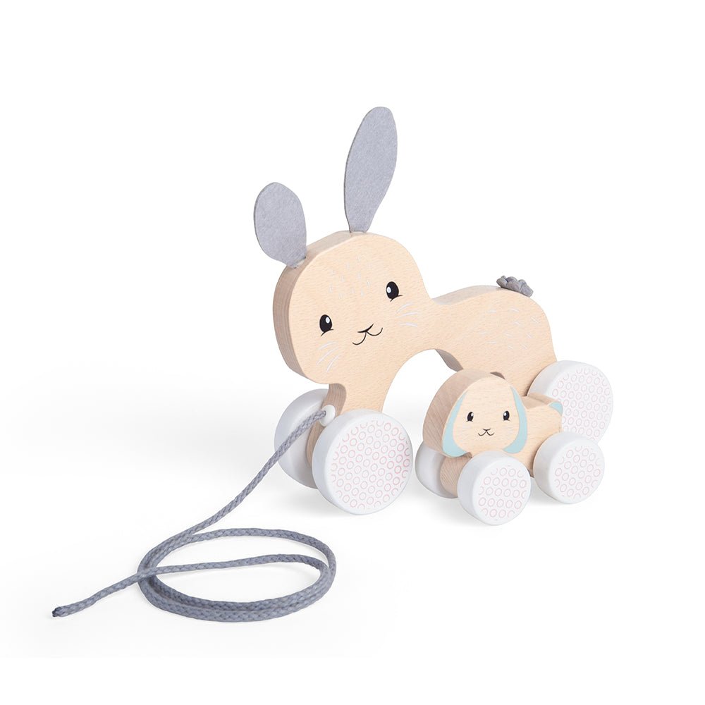 FSC Pull Along Bunny & Baby - ELLIE