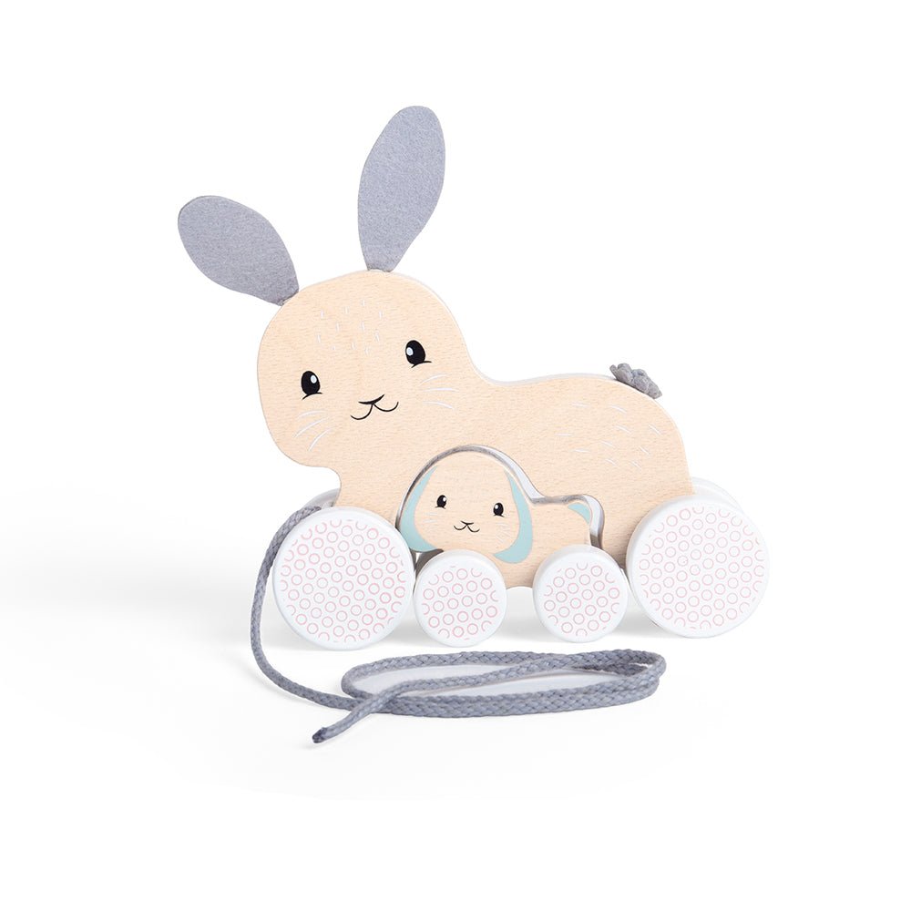 FSC Pull Along Bunny & Baby - ELLIE