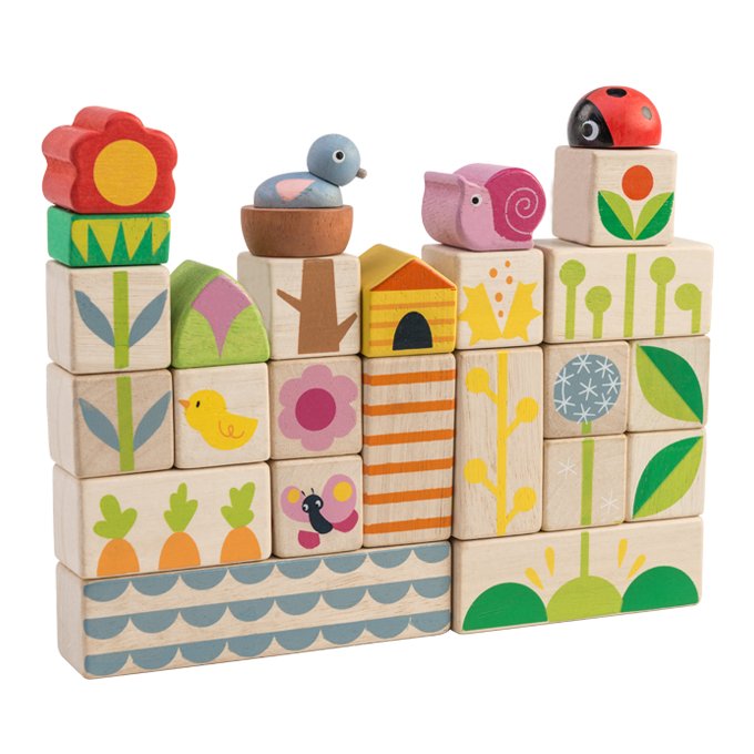 Garden Blocks - wooden toddler tales - ELLIE