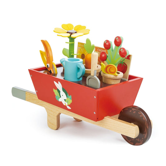 Garden Wheelbarrow Set - wooden gardening - ELLIE