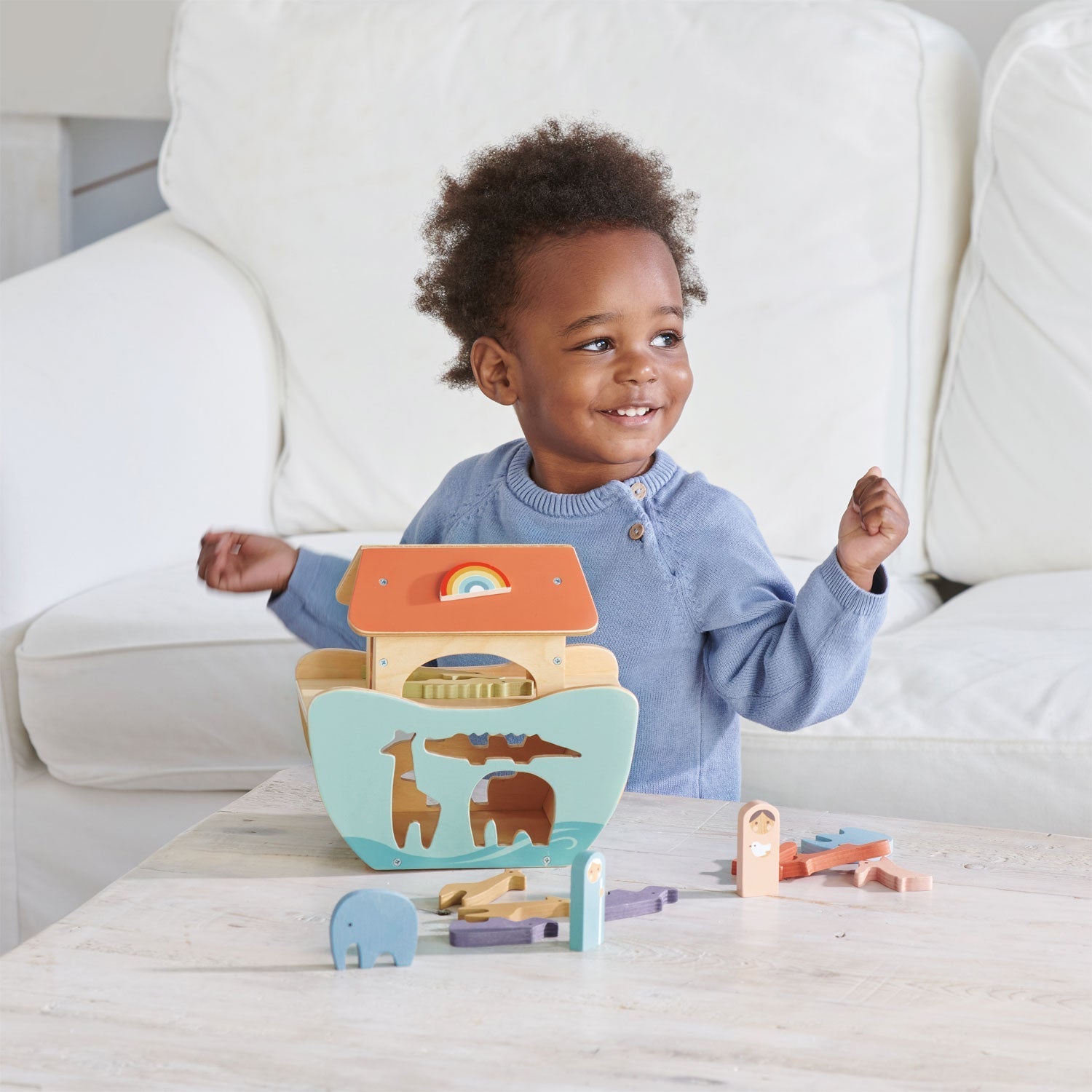 Little Noah's Ark - wooden animals - ELLIE