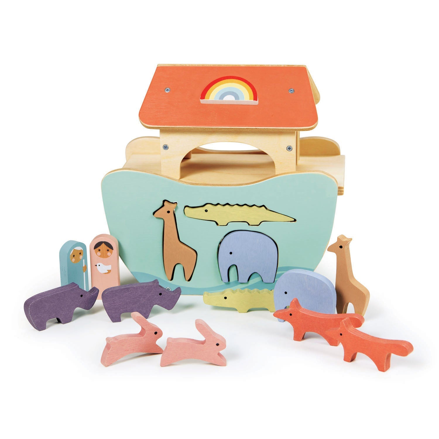 Little Noah's Ark - wooden animals - ELLIE