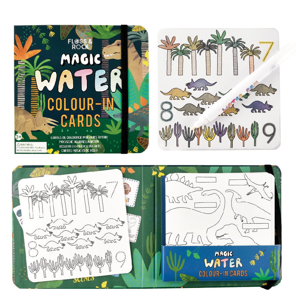 Magic Colour Changing Water Cards - Dinosaur - Magic Water Cards - ELLIE