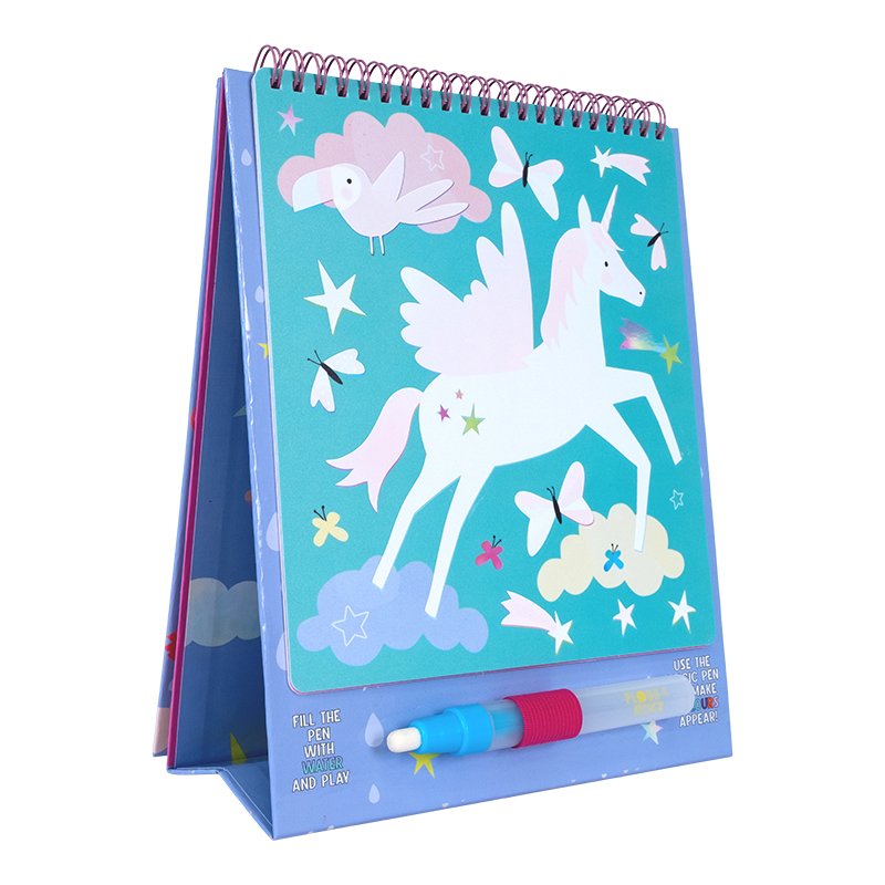 Magic Colour Changing Watercard Easel and Pen - Fantasy - Magic Water Easel Pads - ELLIE