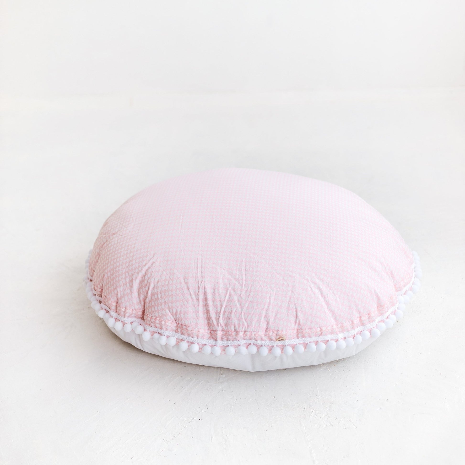 MINICAMP Big Floor Cushion Rhombus Diamond Pink - Floor pillow - ELLIE