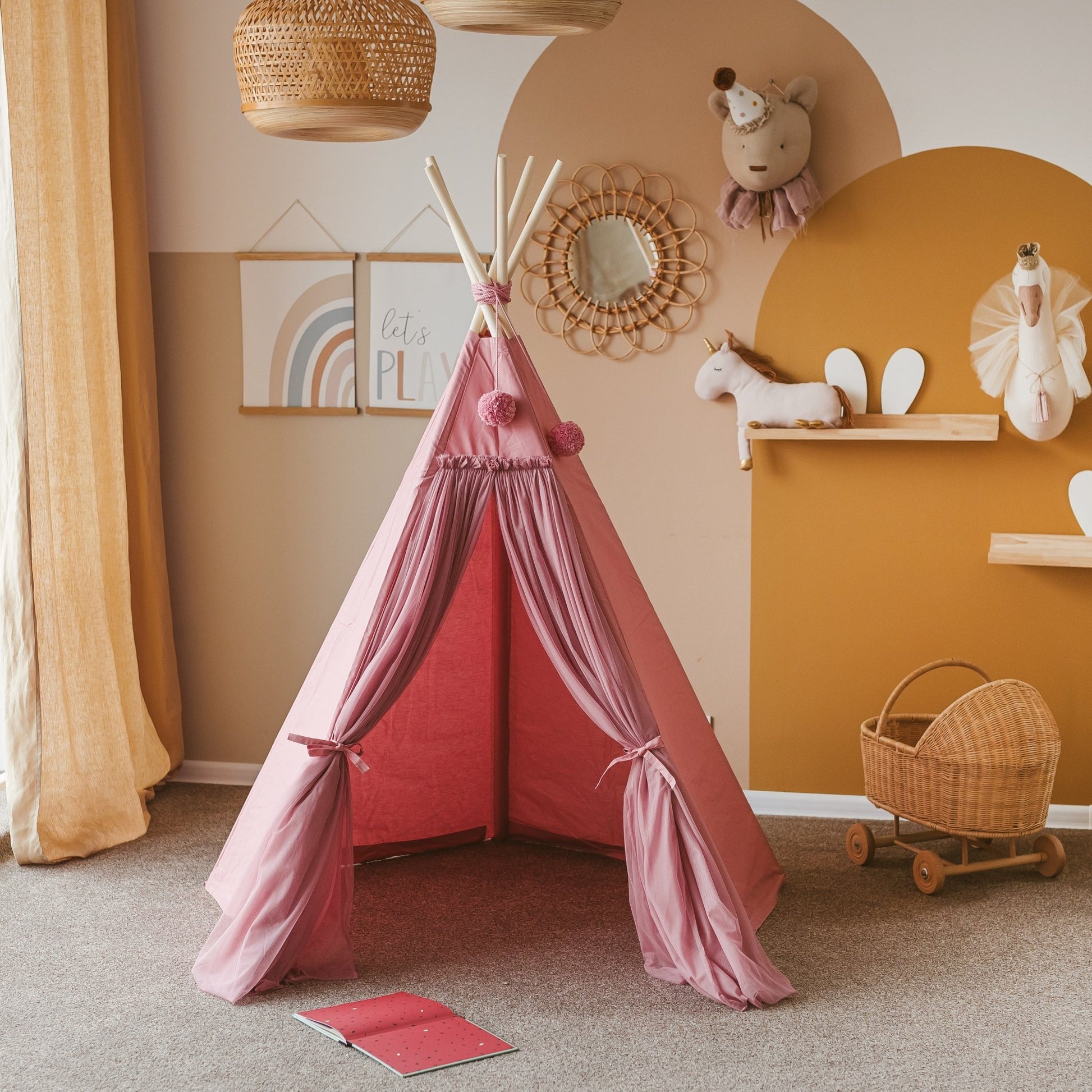 MINICAMP Fairy Kids Play Tent in Grey - Teepee - ELLIE