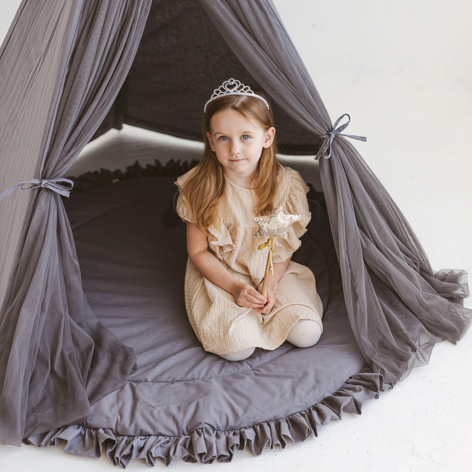 MINICAMP Fairy Kids Play Tent in Grey - Teepee - ELLIE