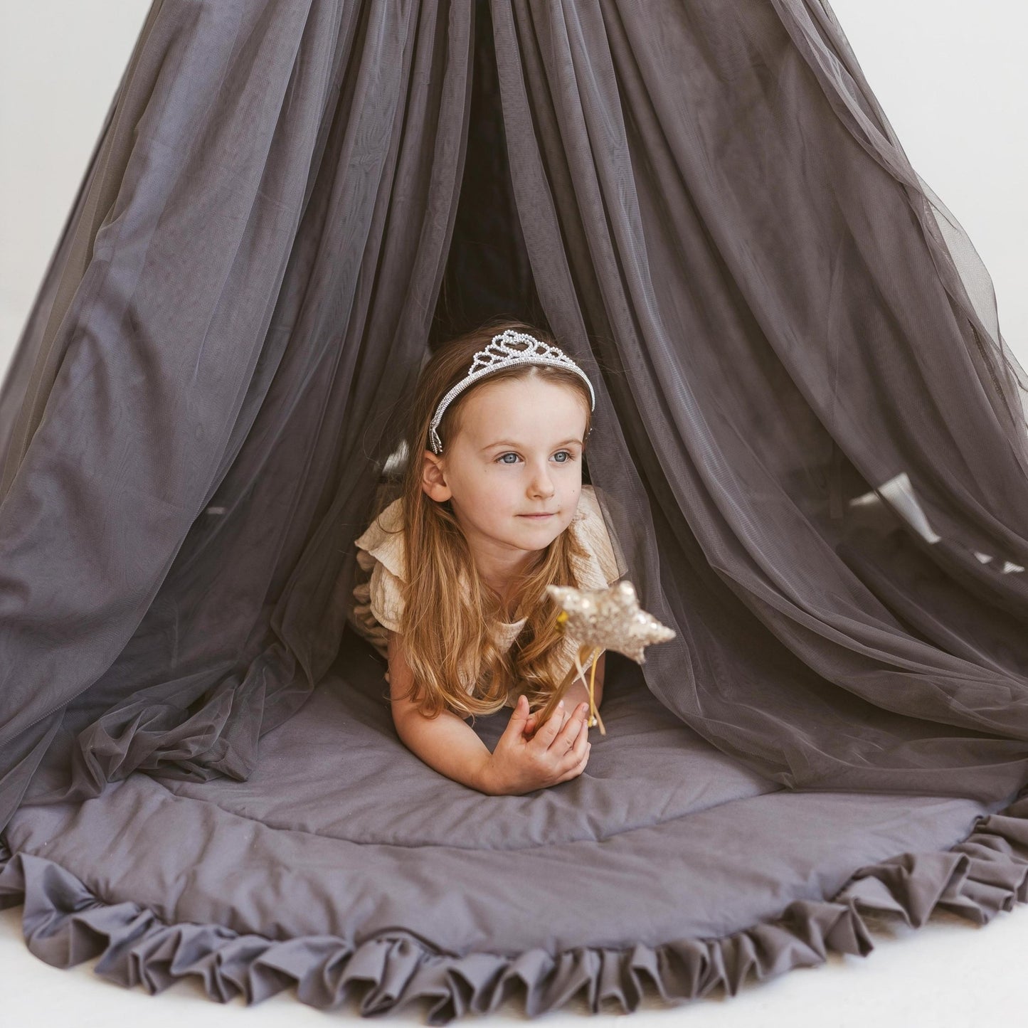 MINICAMP Fairy Kids Play Tent in Grey - Teepee - ELLIE