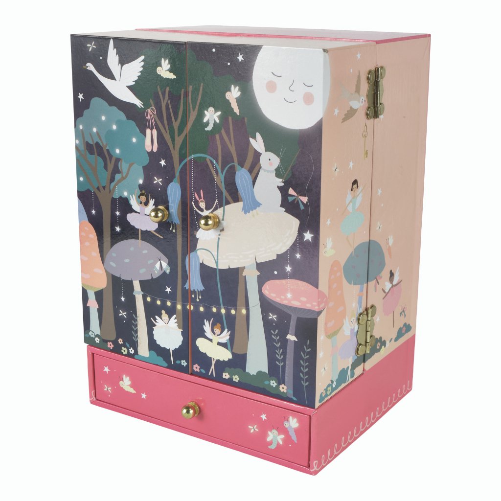 Musical Jewellery Box Wardrobe With Drawer - Enchanted - Jewellery Boxes - ELLIE