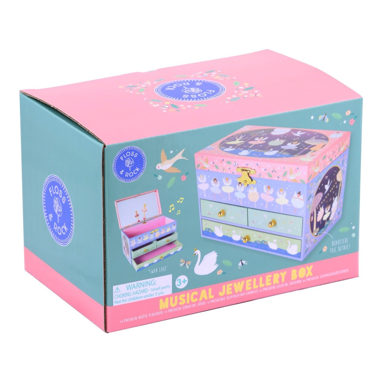 Musical Jewellery Box With 3 Drawers - Enchanted - Jewellery Boxes - ELLIE