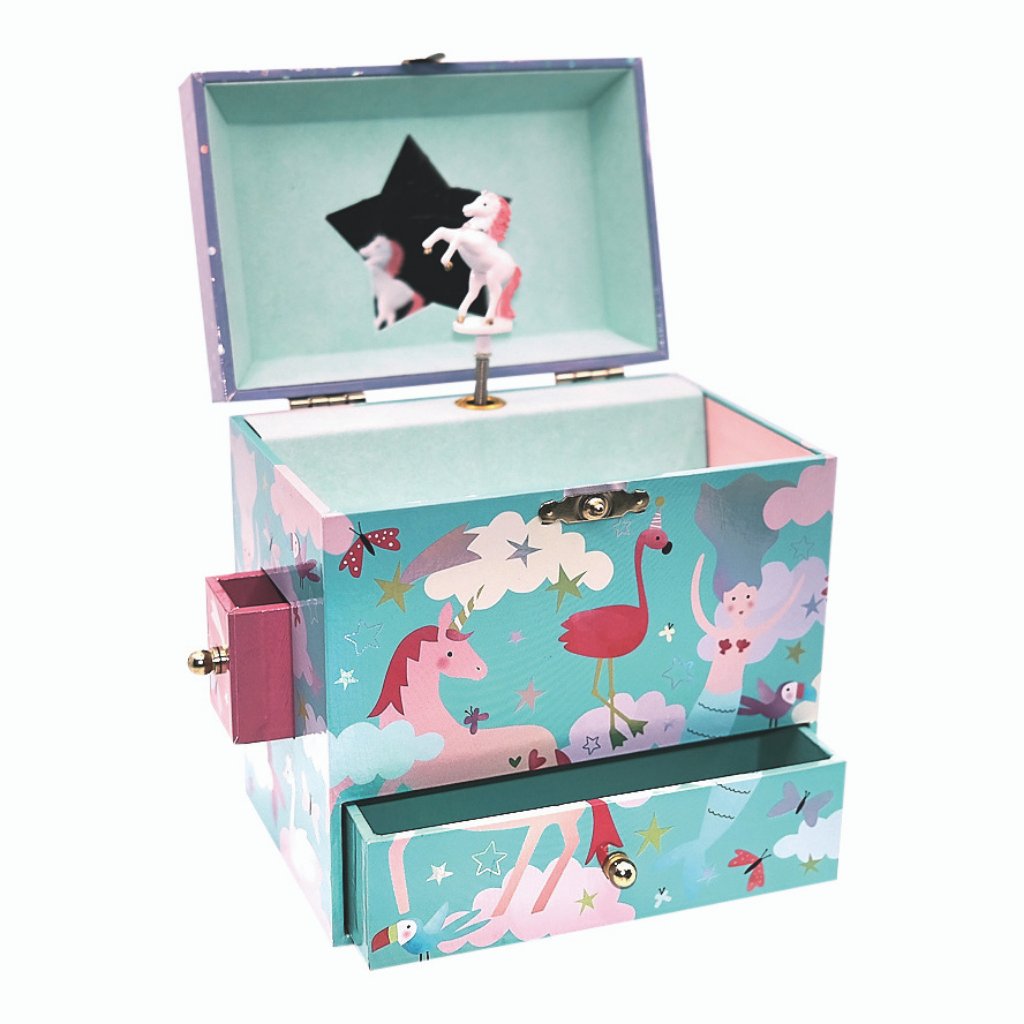 Musical Jewellery Box With 3 Drawers - Fantasy - Jewellery Boxes - ELLIE