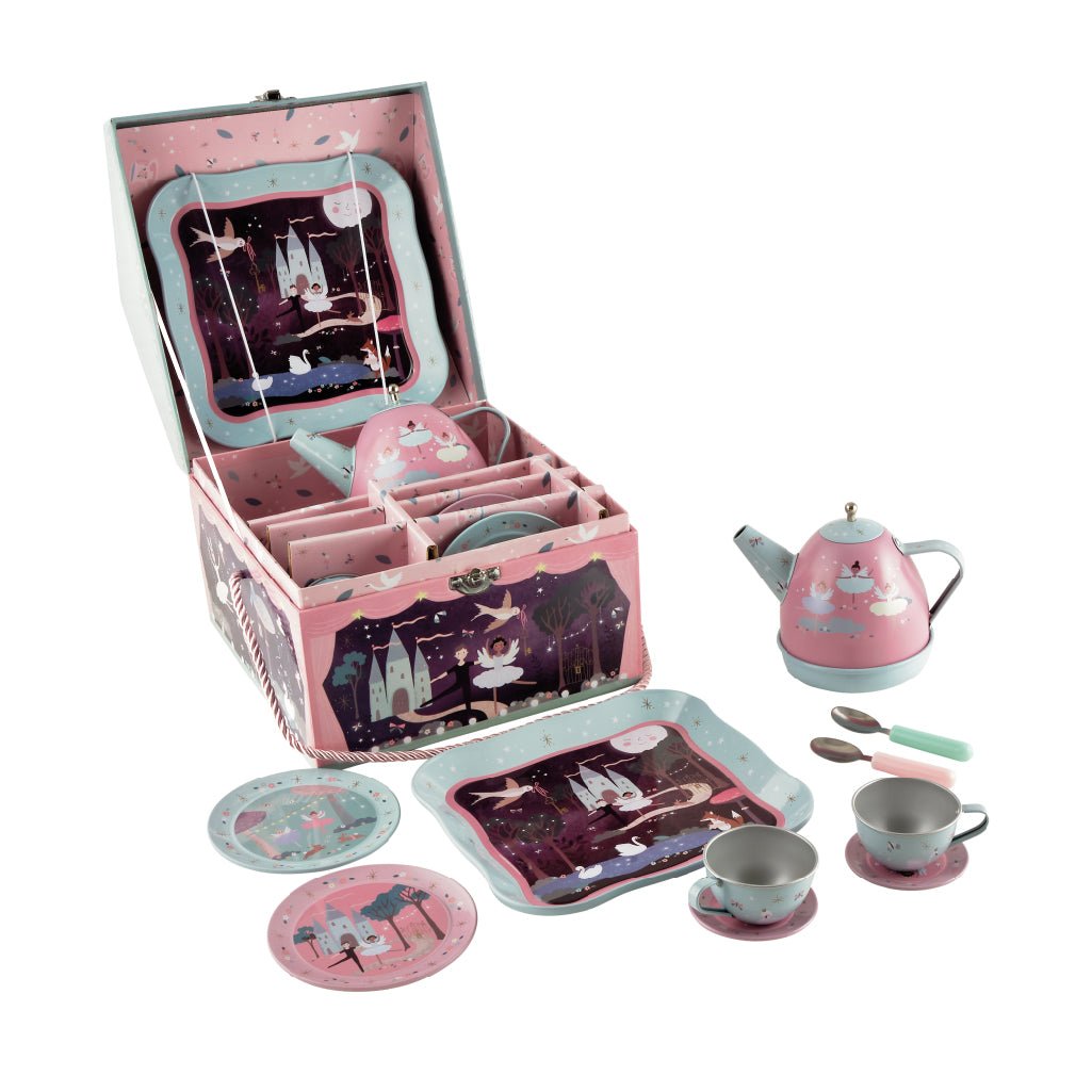 Musical Tin Tea Set 11 Piece - Enchanted - Tea Sets - ELLIE