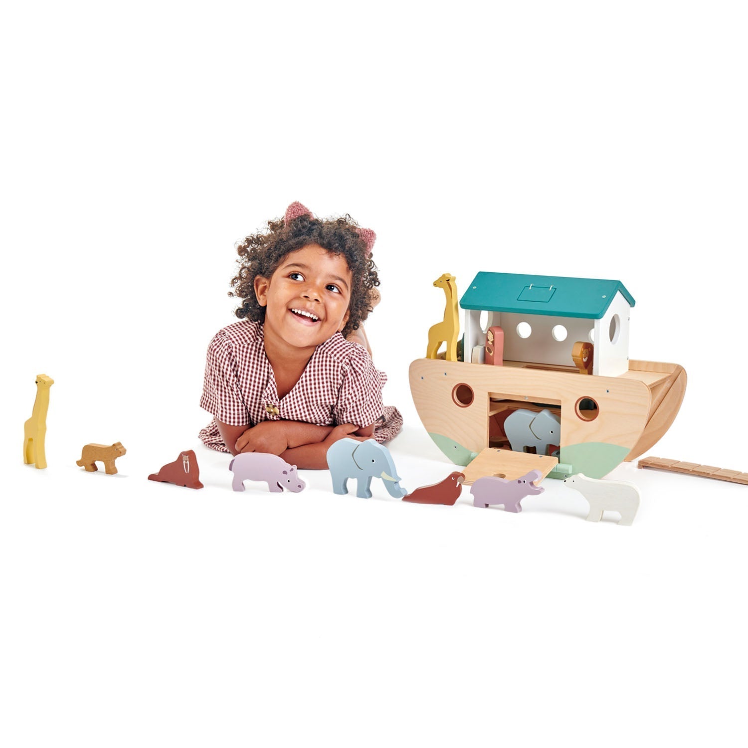 Noah's Wooden Ark - wooden animals - ELLIE