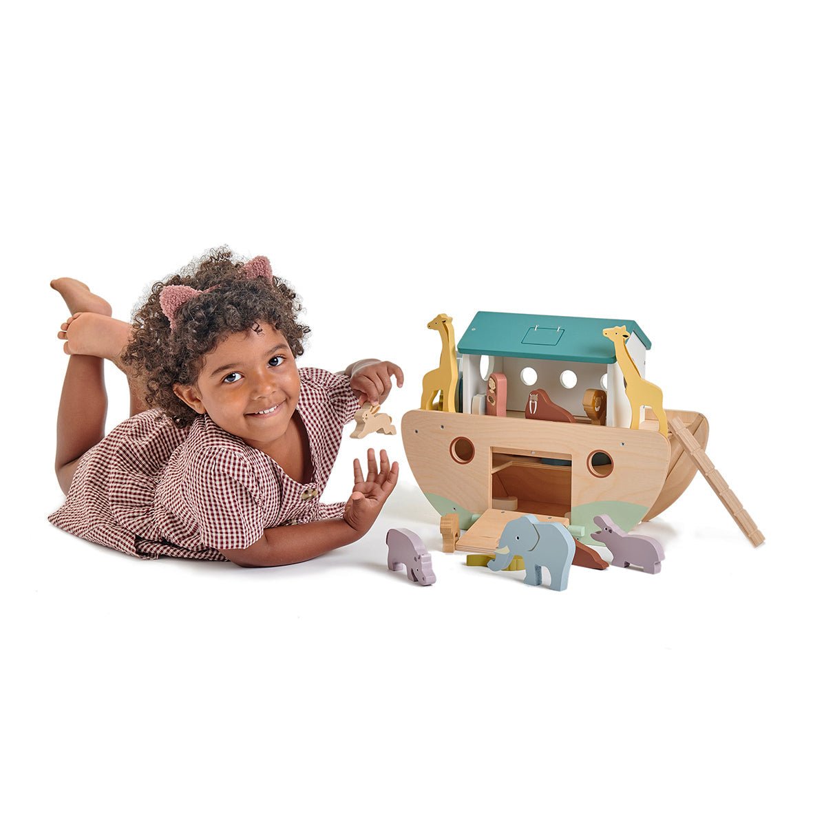 Noah's Wooden Ark - wooden animals - ELLIE