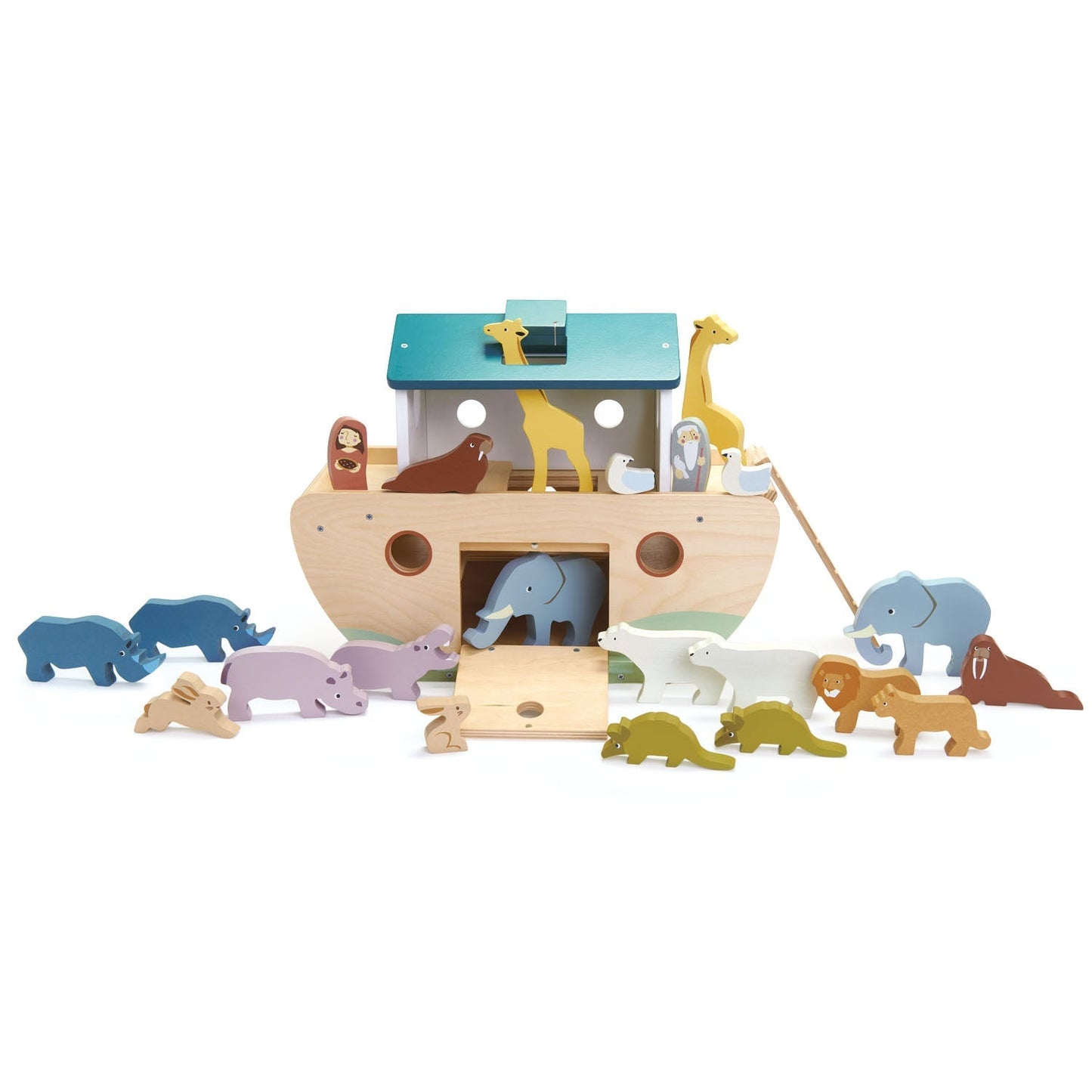 Noah's Wooden Ark - wooden animals - ELLIE