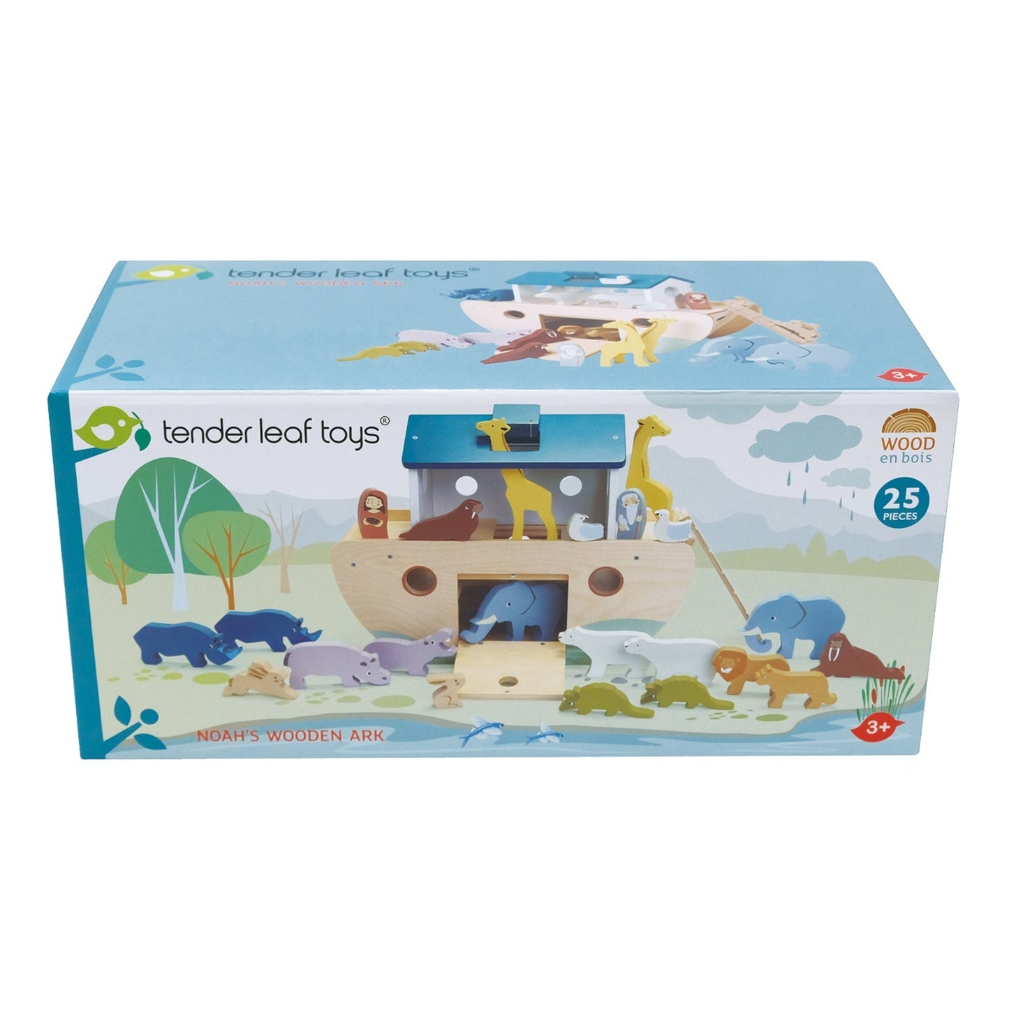 Noah's Wooden Ark - wooden animals - ELLIE