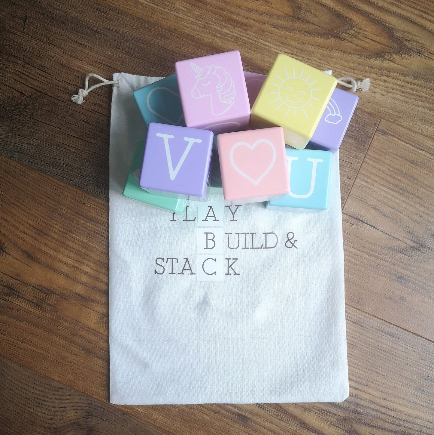 Perfect Pastels Play, Build & Stack™ Blocks - ELLIE