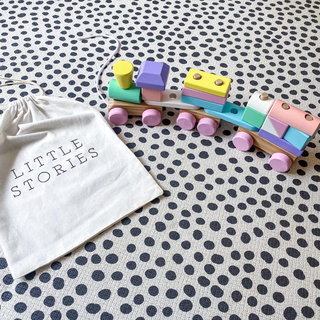 Perfect Pastels Wooden Train Set - ELLIE