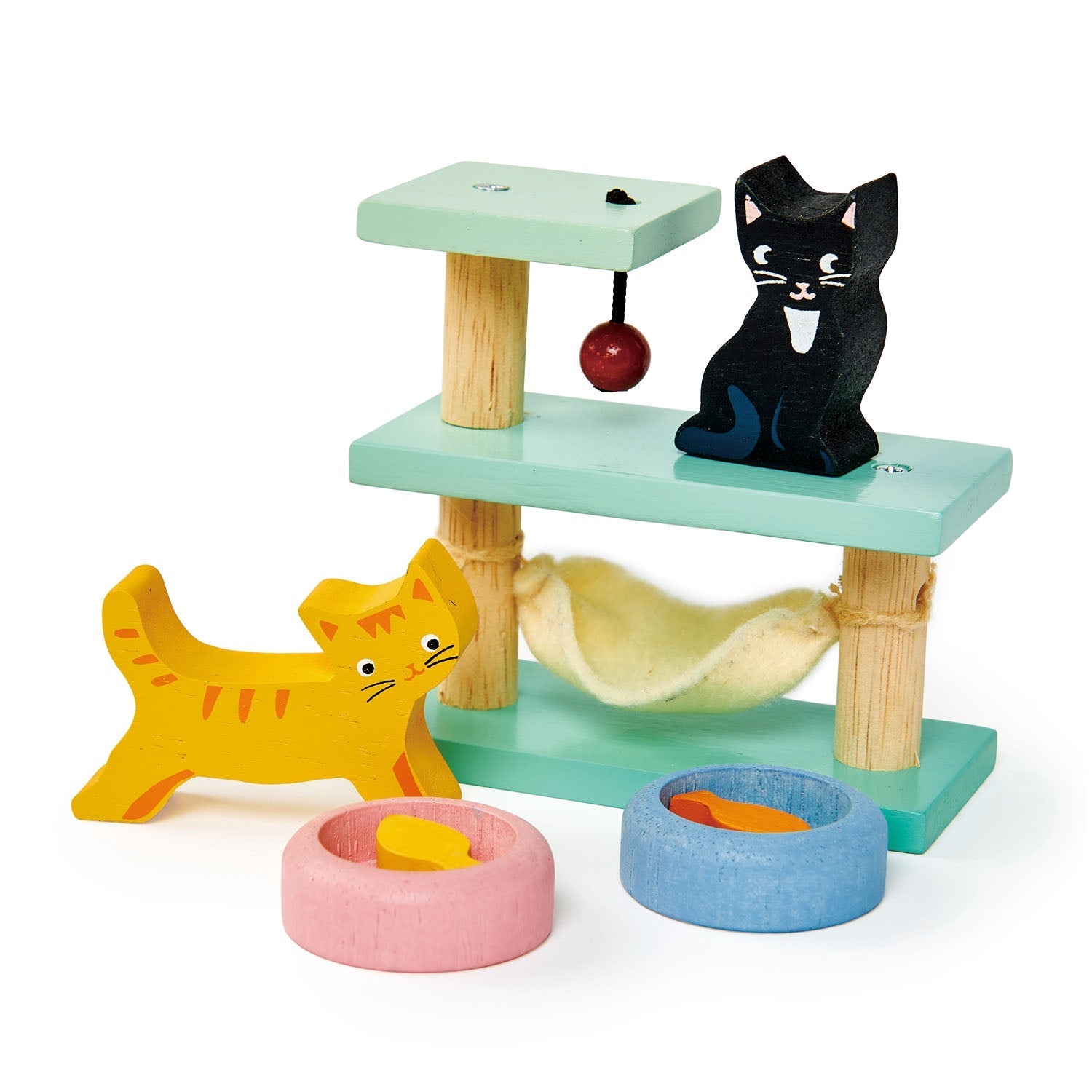 Pet Cat & Pet Dog Toy Bundle - Wooden dolls house furniture - ELLIE