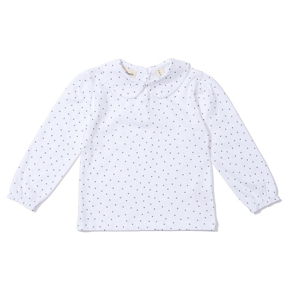 Peter Pan Collar - Grey Dot - Tops & Tees - ELLIE