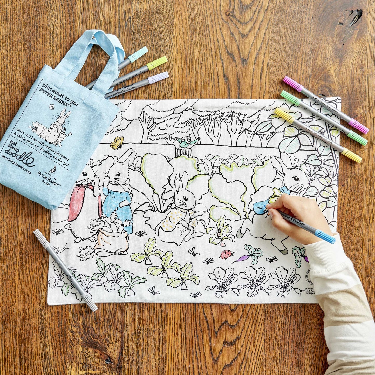 Peter Rabbit™ & Friends Placemat to Go - Colour in & Learn - Educational Colouring Gifts - ELLIE