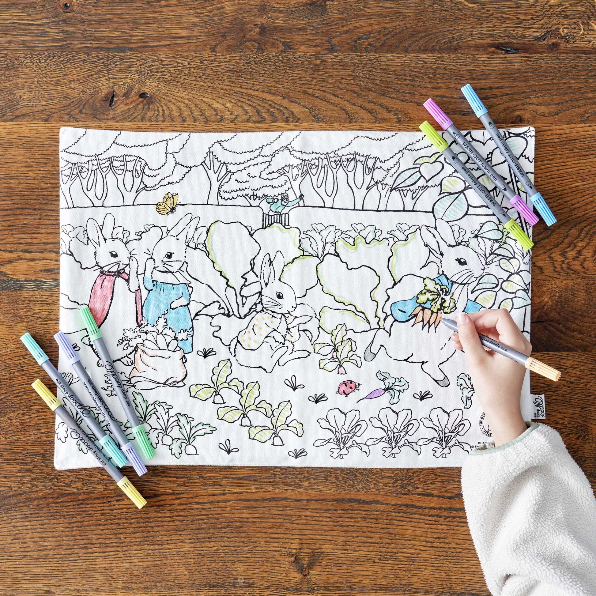 Peter Rabbit™ & Friends Placemat to Go - Colour in & Learn - Educational Colouring Gifts - ELLIE