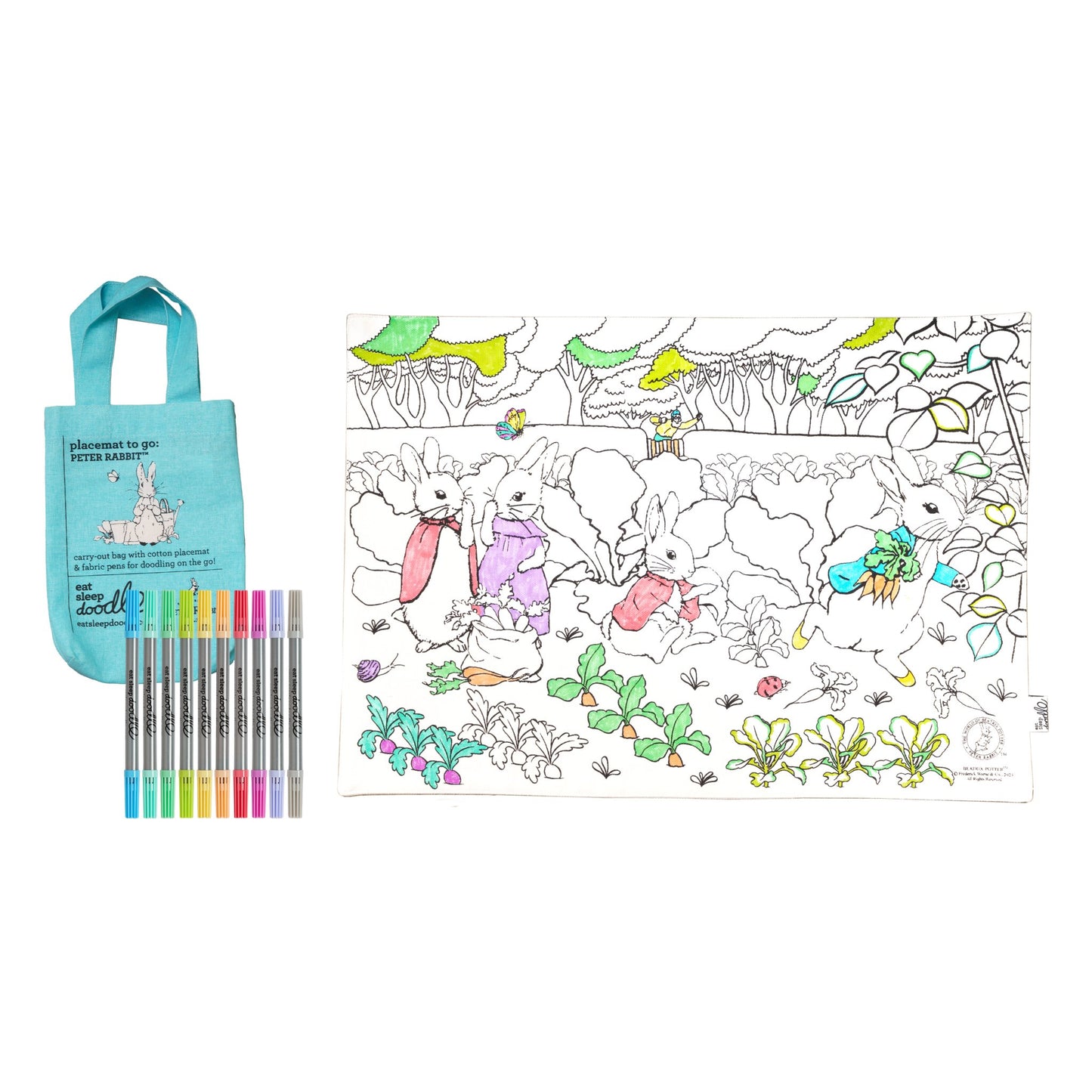 Peter Rabbit™ & Friends Placemat to Go - Colour in & Learn - Educational Colouring Gifts - ELLIE