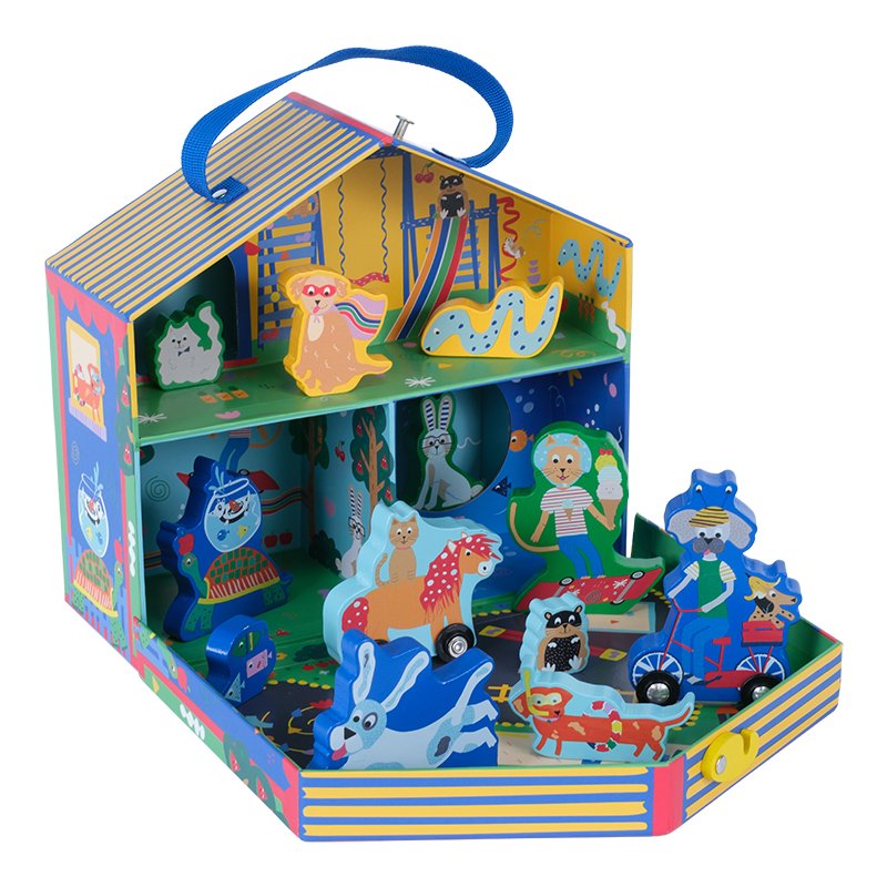 Playbox With Wooden Pieces - Pets - Play Boxes - ELLIE