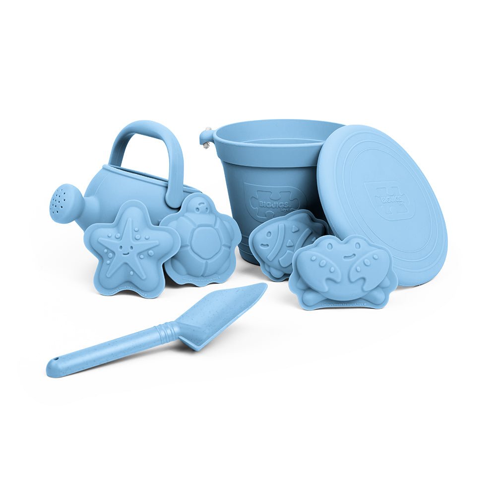 Powder Blue Silicone Beach Toys Bundle (5 Pieces) - ELLIE