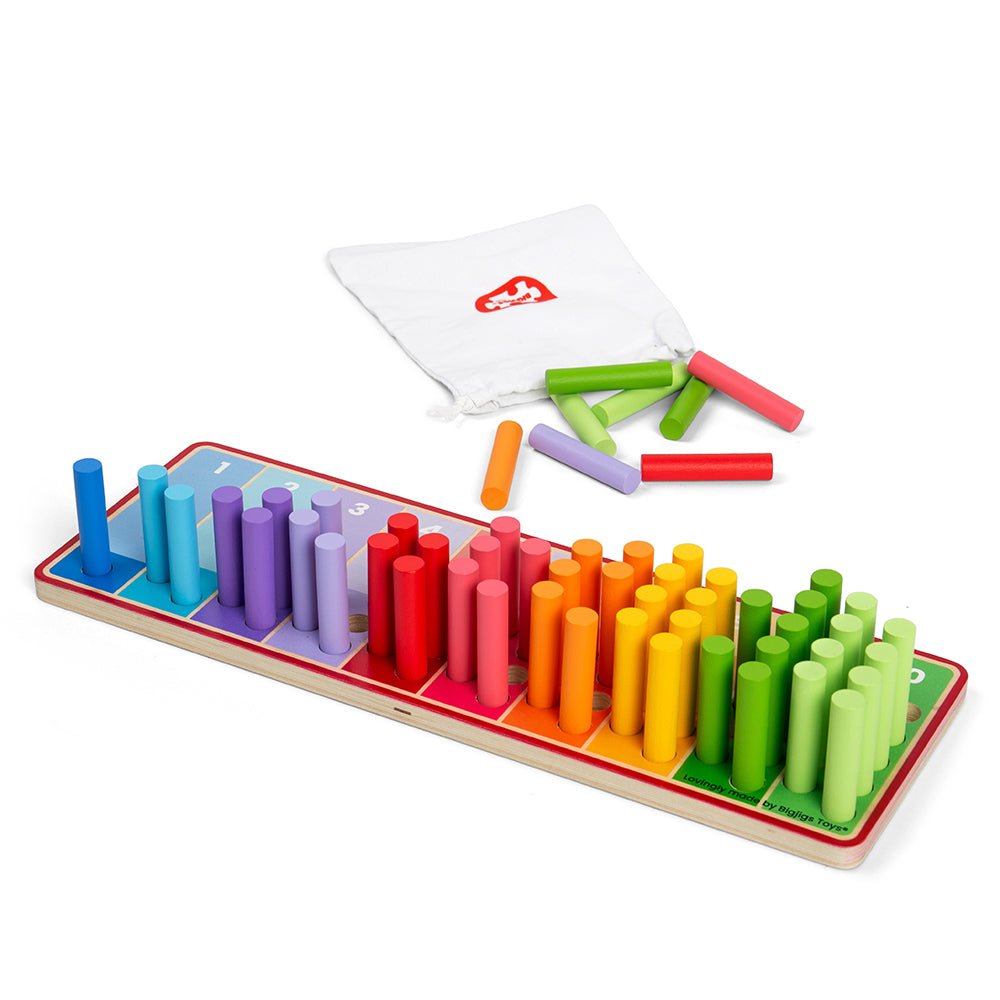 Rainbow Counting Sticks - ELLIE