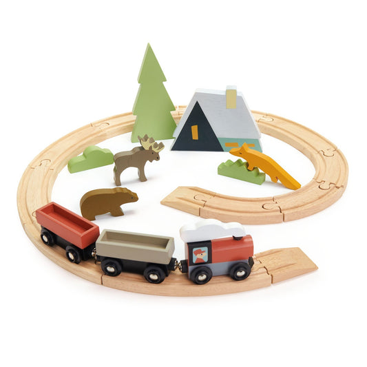 Treetops Train Set - Wooden train sets - ELLIE